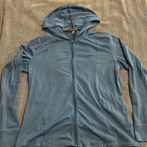 Blue full zip Ibex Hoody